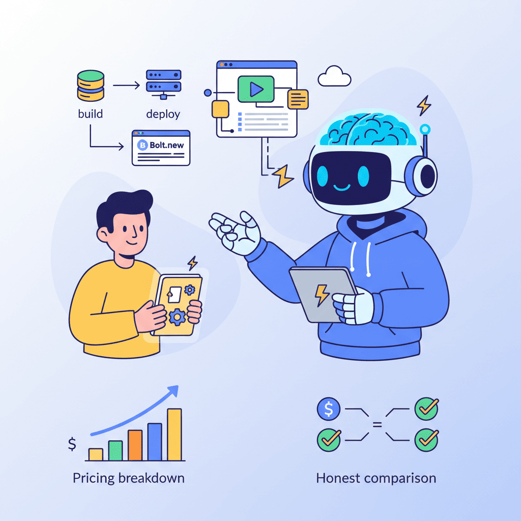 Bolt.new Tutorial: Build and Deploy React Apps in Minutes (2025 Guide) - Featured Image