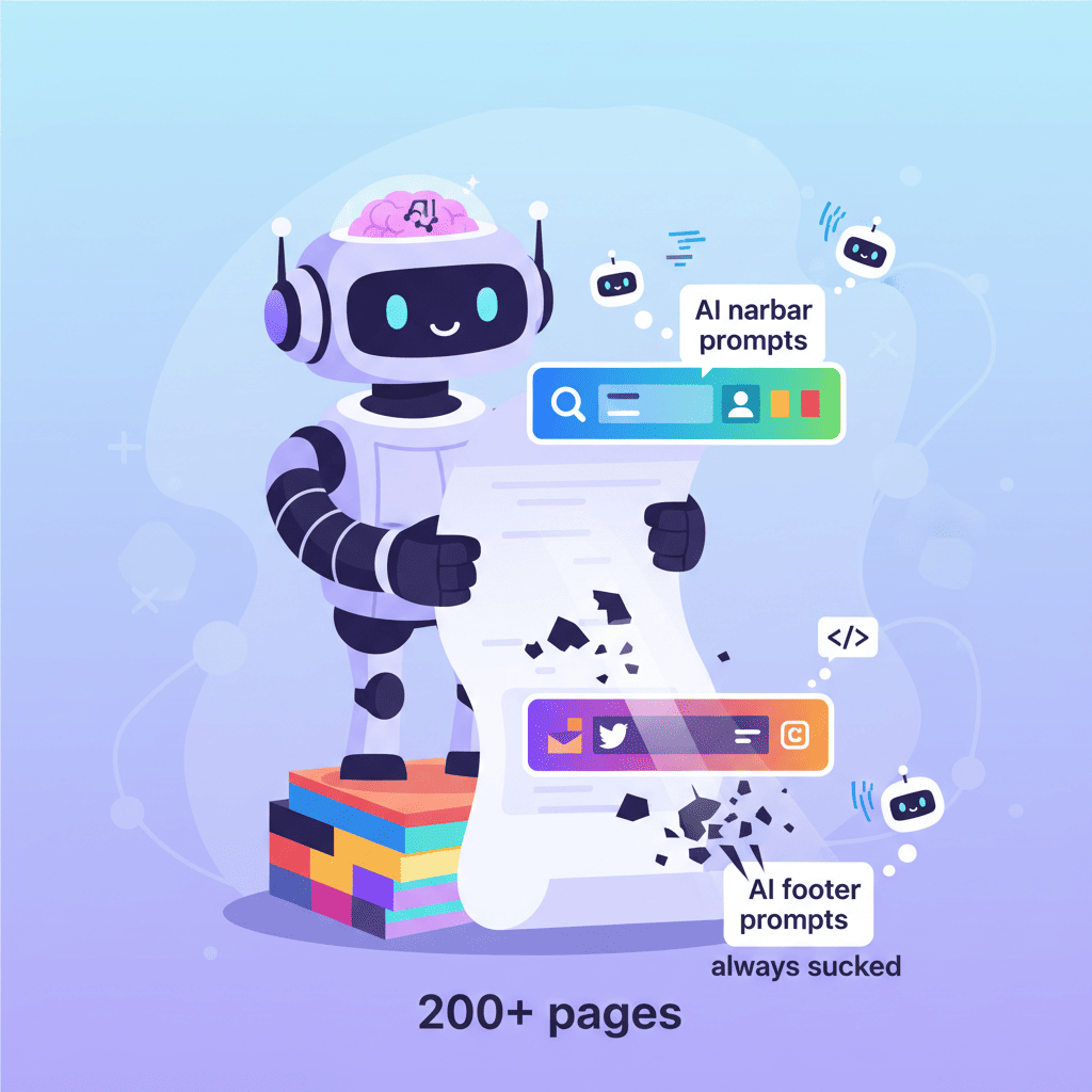AI Navbar & Footer Prompts: 40+ Templates - Featured Image