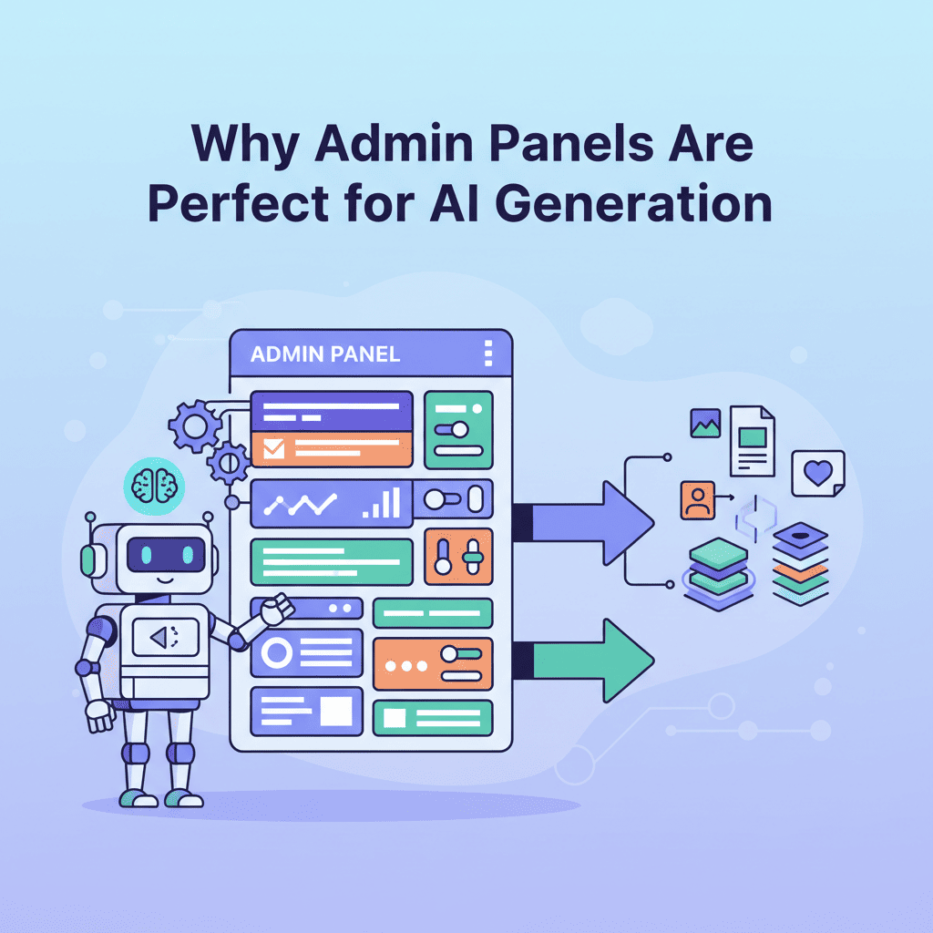 Why Admin Panels Are Perfect for AI Generation