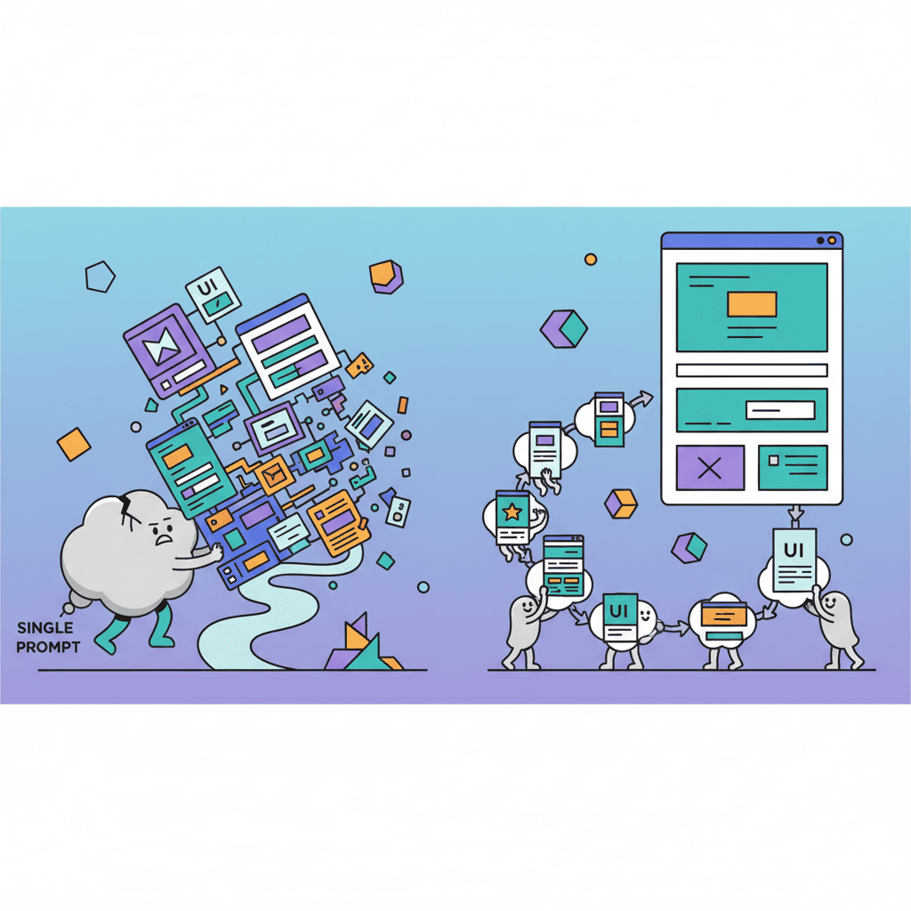 Why Single Prompts Fail for Complex UIs